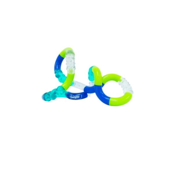 Tangle Toys – Textured Crazy Junior – Groen Blauw Transparant