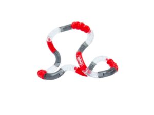 Tangle Toys - Textured Crazy Junior - Rood Zwart Transparant