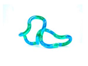 Palm Tangle Metallic - Blauw Groen