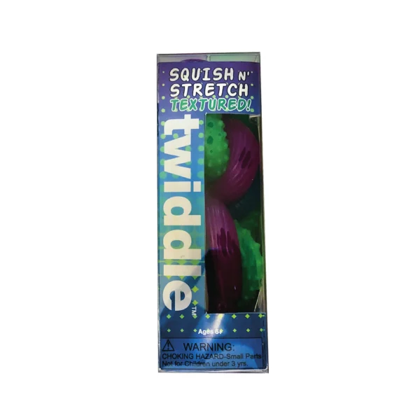 Twiddle-Textured Squish n Stretch - Blauw