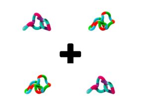 Tangle Fidget Fuzzies Junior Roze Fuzzies Junior Groen