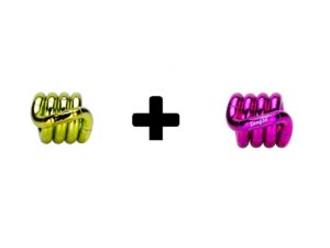 Tangle Fidget Metallic Junior Groen Metallic Junior Roze Combi Deal